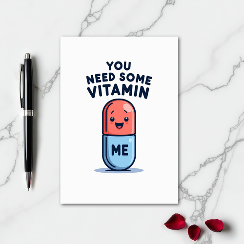 Simple Vitamin Me Cute Card