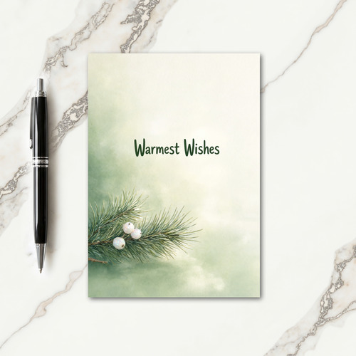 Simple Xmas Card Greetings Card