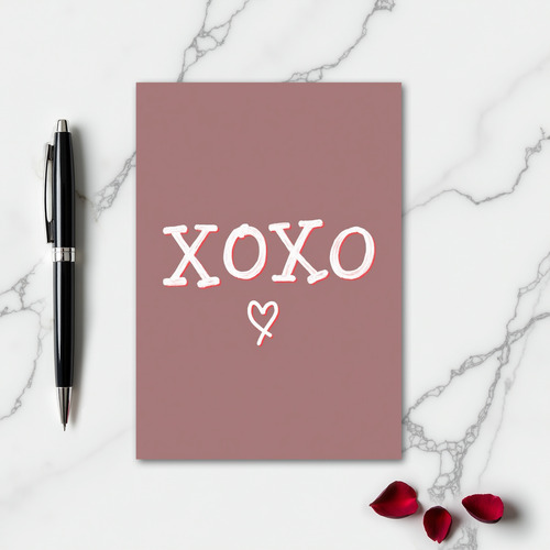 Simple Xoxo Heart Card