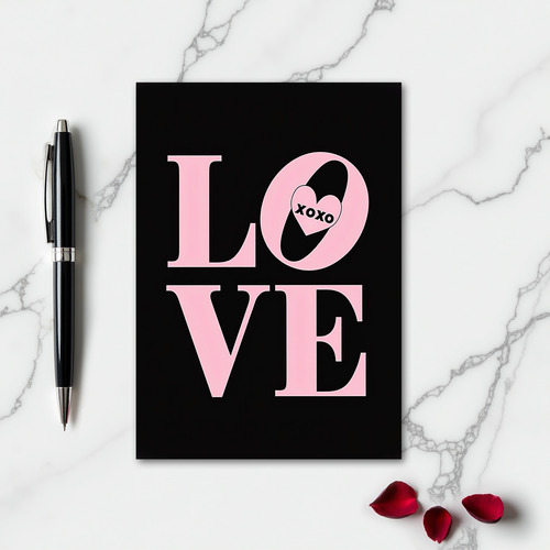 Simple Xoxo Love Card