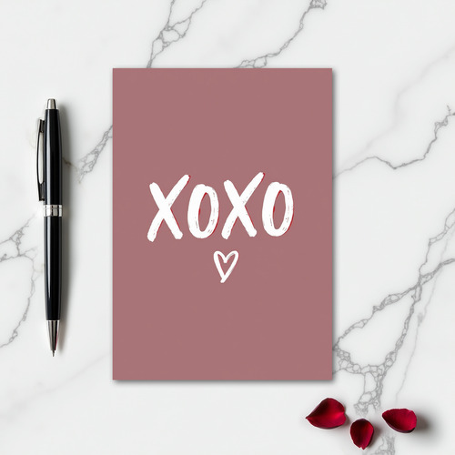 Simple Xoxo Textured Card