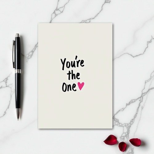 Simple You Are The One Card