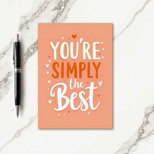 Simply Best Hearts Mothers Day Card