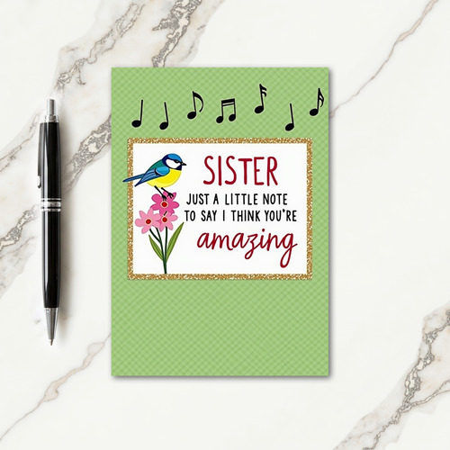 Sister Amazing Note Card