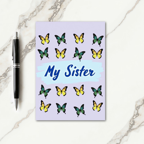 Sister Butterfly Art Card