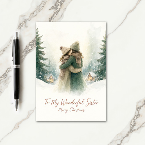 Sister Christmas Card