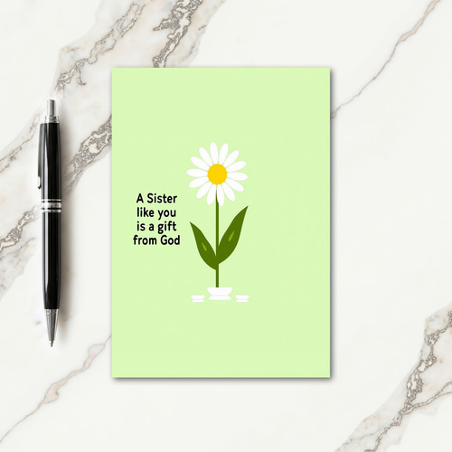 Sister Floral Art Card