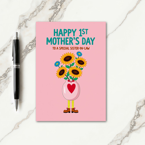 Sister In Law Floral Mothers Day Card