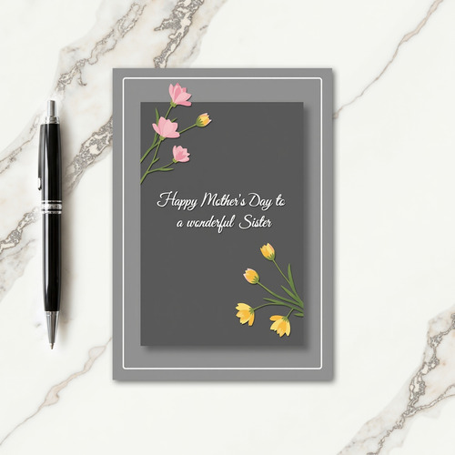 Sister Mothers Day Art Card