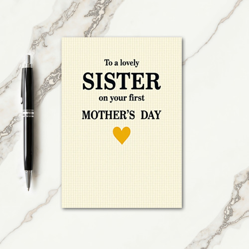 Sister Mothers Day Heartfelt Card