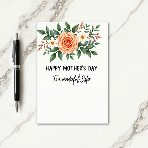 Sister Mothers Day Script Card