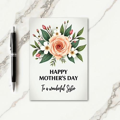 Sisters Day Flower Card