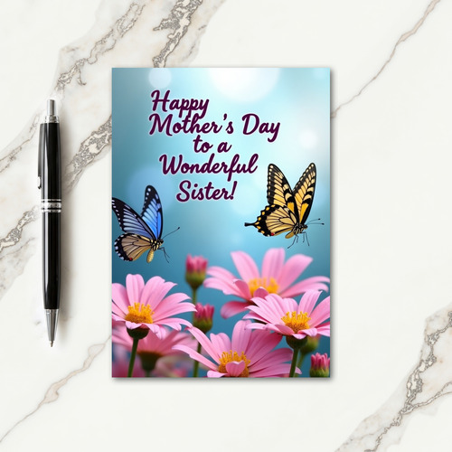 Sisters Wonderful Day Wish Card