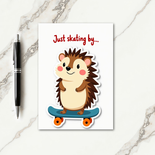 Skater Creature Birthday Card