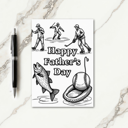 Skating Fathers Day Card