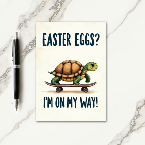 Skating Reptile Fun Day Card