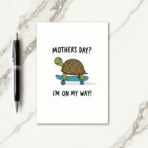 Skating Reptile Mothers Day Card