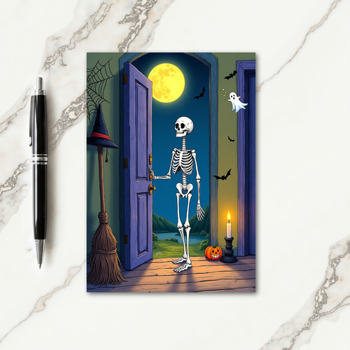 Skeletons Spooky Welcome Card thumbnail