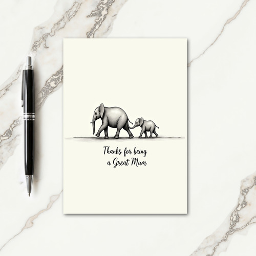 Sketch Mothers Day Card