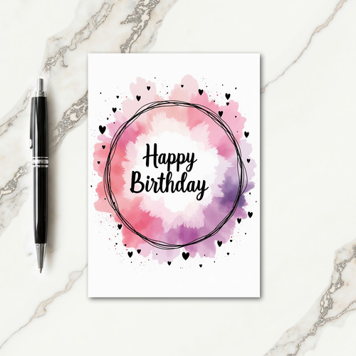 Sketched Ring Birthday Card