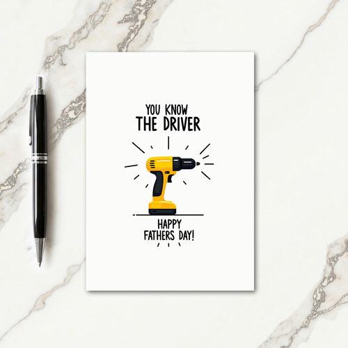 Skilled Fathers Day Tool Card