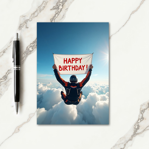 Sky Banner Birthday Card