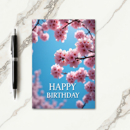 Sky Bloom Birthday Card