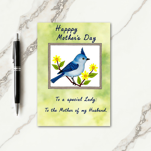 Sky Blue Bird Happy Day Card