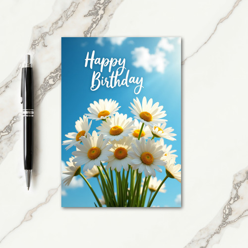 Sky Blue Birthday Card