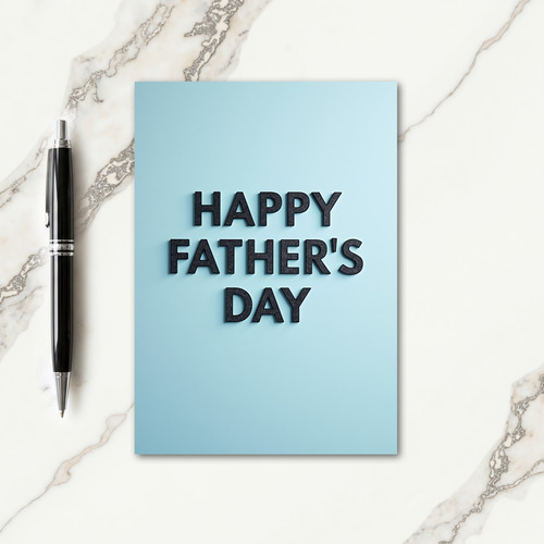 Sky Blue Fathers Day Card
