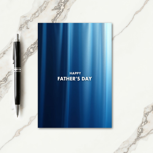 Sky Blue Fathers Day Image Card