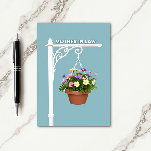 Sky Blue Mother In Law Card