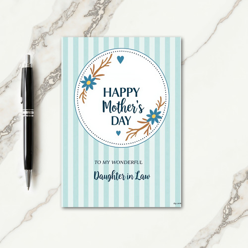 Sky Blue Mothers Day Art Card