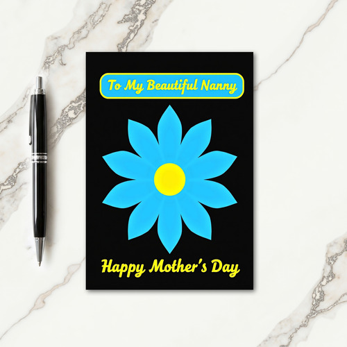 Sky Blue Mothers Day Banner Card