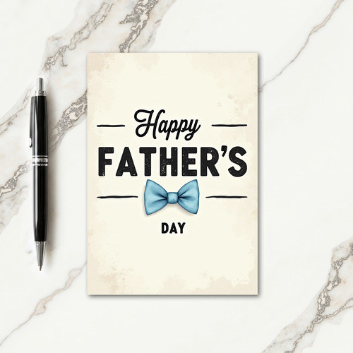 Sky Blue Neckwear Father Card