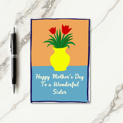 Sky Blue Sisters Day Card