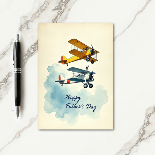 Sky High Fathers Day Scene Card