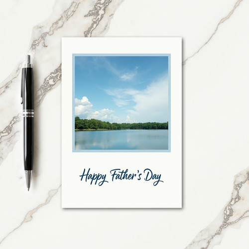 Sky Reflection Fathers Day Card