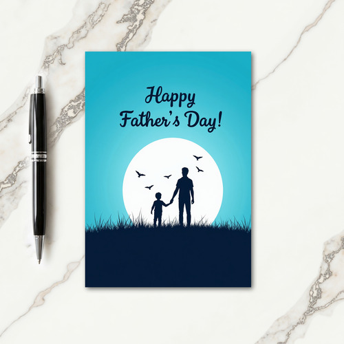 Skyline Fathers Day Image Card
