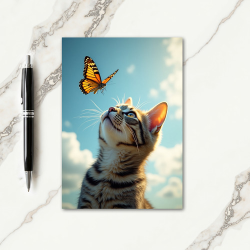Skyward Feline Birthday Card