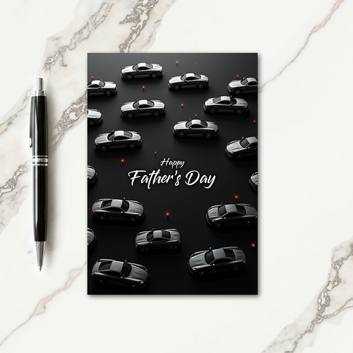Sleek Cars Fathers Day Card