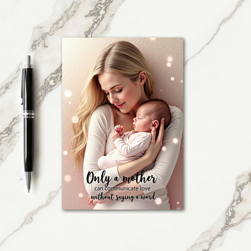 Sleeping Baby Love Card