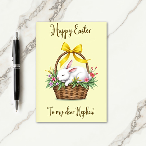 Sleeping Bunny Spring Card