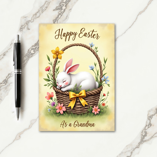 Sleeping Friend Springtime Card