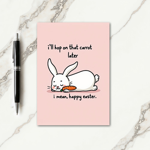 Sleepy Animal Easter Card