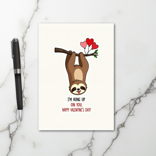 Sloth Hung Up On You Card