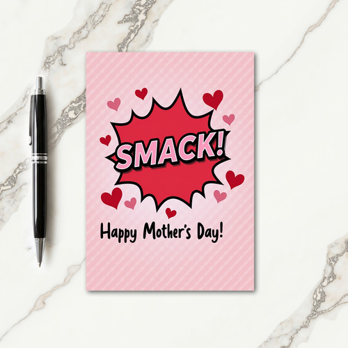 Smack Happy Mothers Day Pop Art Card