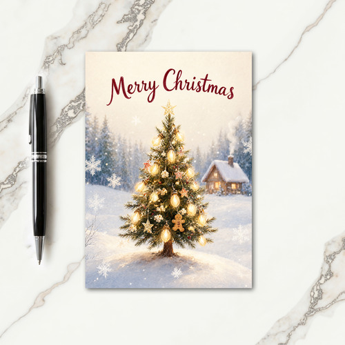 Small Christmas Tree Card