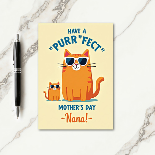 Smiling Animal Mothers Day Card