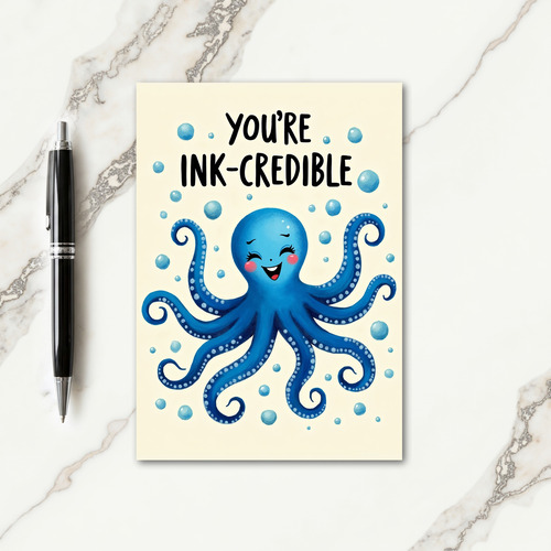 Smiling Aquatic Friend Birthday Card